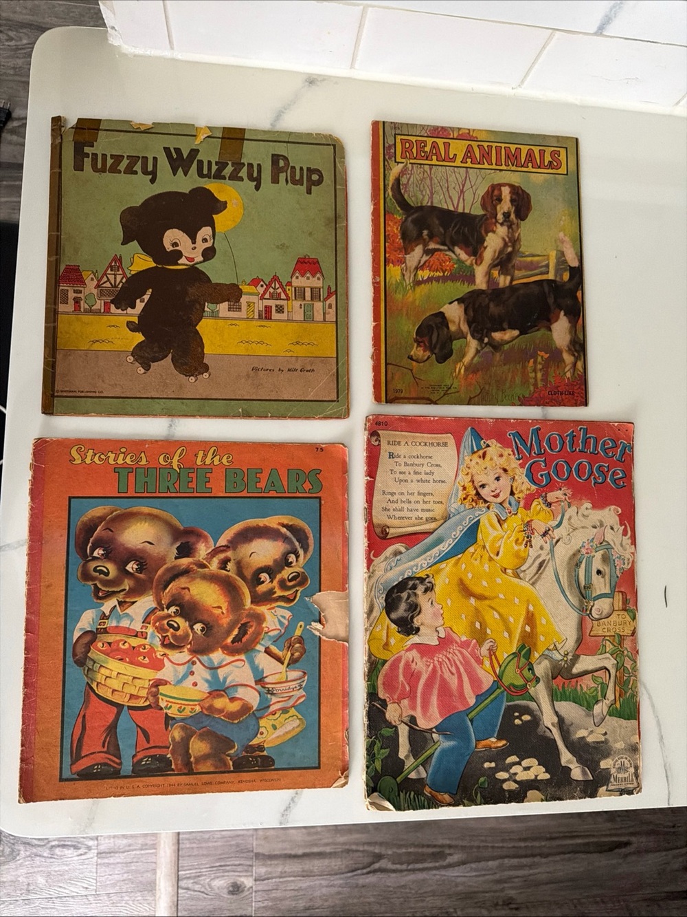 Vintage-Style Kids Storybook Set - Multicolor